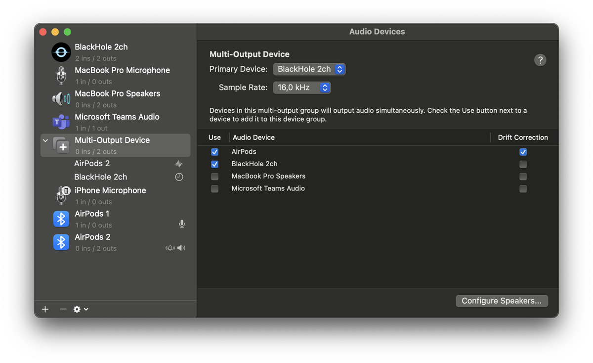 Audio MIDI Setup